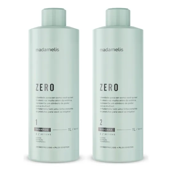 Progressiva Sem Formol Madamelis Zero Formol Kit 2x1 Litro