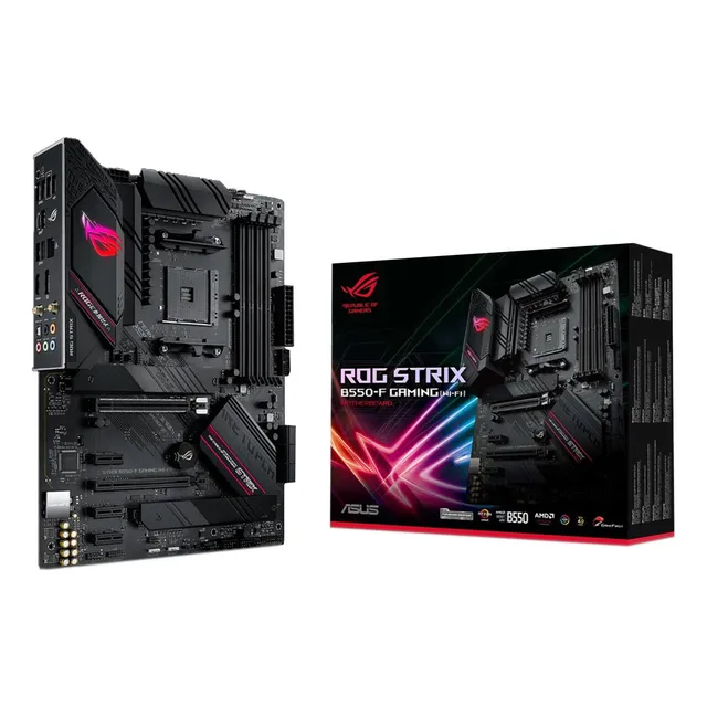 Tarjeta Madre Asus Rog Strix B550-f Gaming Wifi Am4 Ddr4 Atx Color Negro