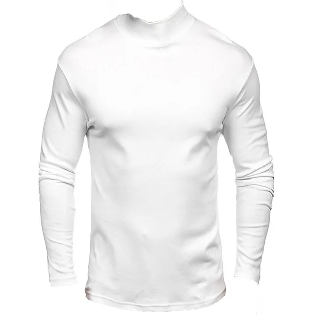 Camiseta Manga Larga Cuello Alto Para Hombre Diseño Xl