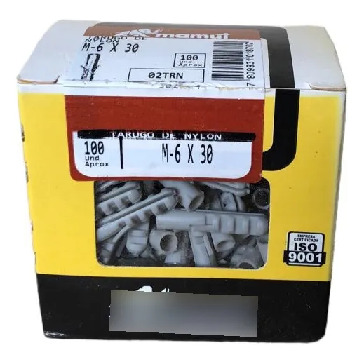 Tarugo Nylon 6mm X30 100 Unidades Mamut
