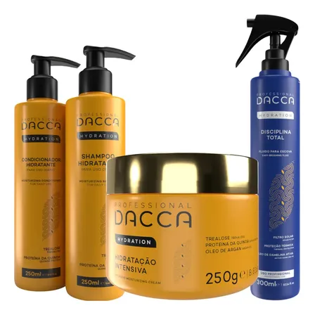 Dacca Kit Shampoo Condicionador Hidratação Protetor Térmico