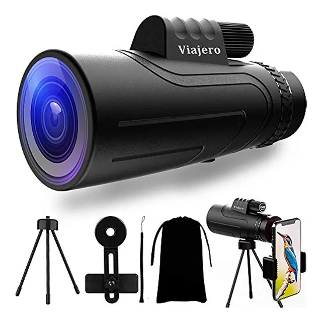 Telescopio Monocular Viajero, Monocular Hd 12x50 Para iPhone