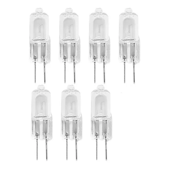 7 Bombillas Halógenas G4 Base Tipo Jc 12v 20w