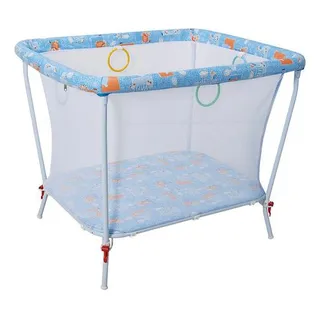 Cercado Tubline Chiqueirinho Infantil Até 30kg C Mosquiteiro Cor Azul Desenho Do Tecido Animais Cercado Tubline Chiqueirinho Infantil Até 30kg C Mosquiteiro Cor Azul Desenho Do Tecido Animais