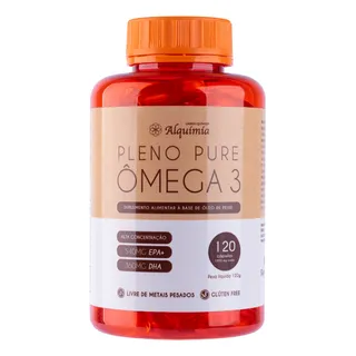Ămega 3 Concentrado Pleno Pure Alquimia 120 CĂĄpsulas Ămega 3 Concentrado Pleno Pure Alquimia 120 CĂĄpsulas