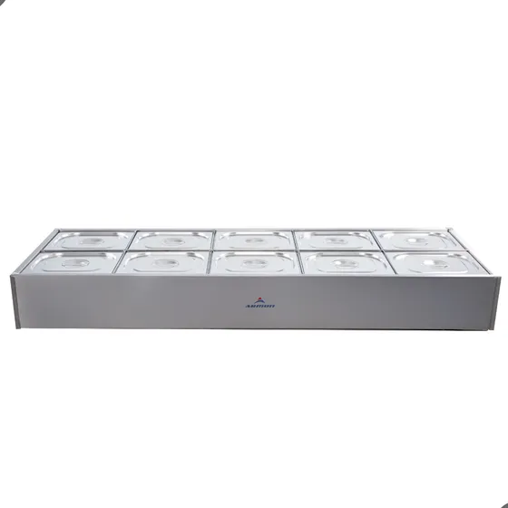 Buffet Térmico Inox Bancada Self Service 10 Cubas 220v Armon