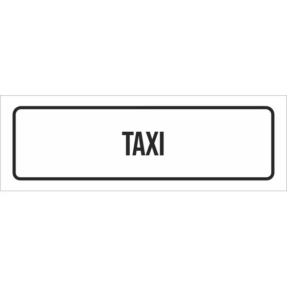 Placa De Sinalização Setor - Taxi (23x9)