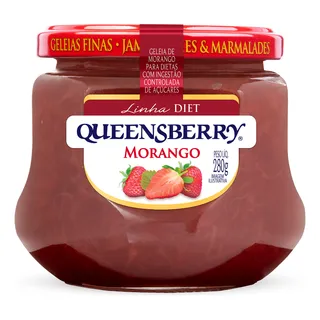 Geleia Morango Diet Queensberry Vidro 280g Geleia Morango Diet Queensberry Vidro 280g