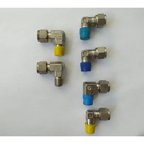 Conector Tubing Codo 1/4 Npt Macho X 3/8 Od Acero Inoxidable