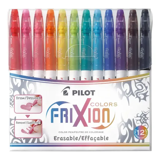 Set De Marcadores Frixion Colors 12 Colores Pilot Único Color
