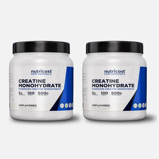 Monohidrato De Creatina En Polvo Nutricost, 500 G (17,9 Oz),