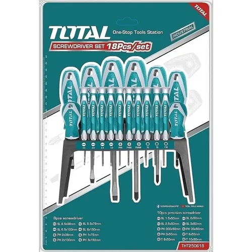 Juego De Destornilladores 18 Piezas Total Tht250618