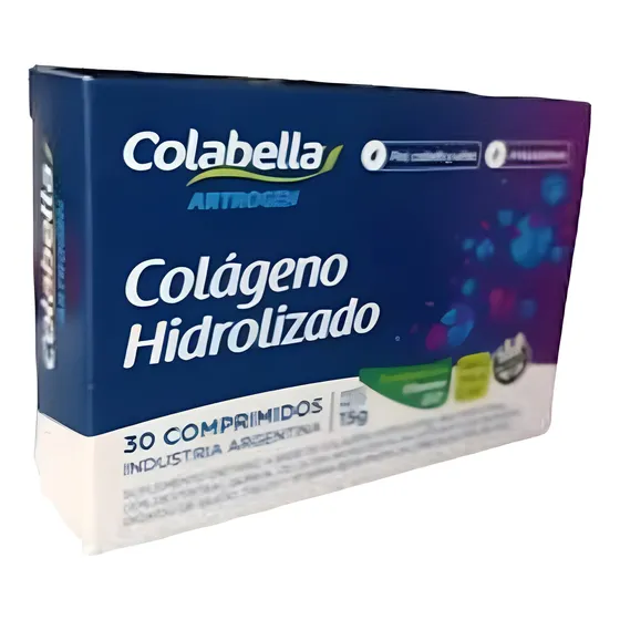 Colágeno Hidrolizado X 30 Comprimidos Sin Tacc Colabella Sabor Sin Sabor