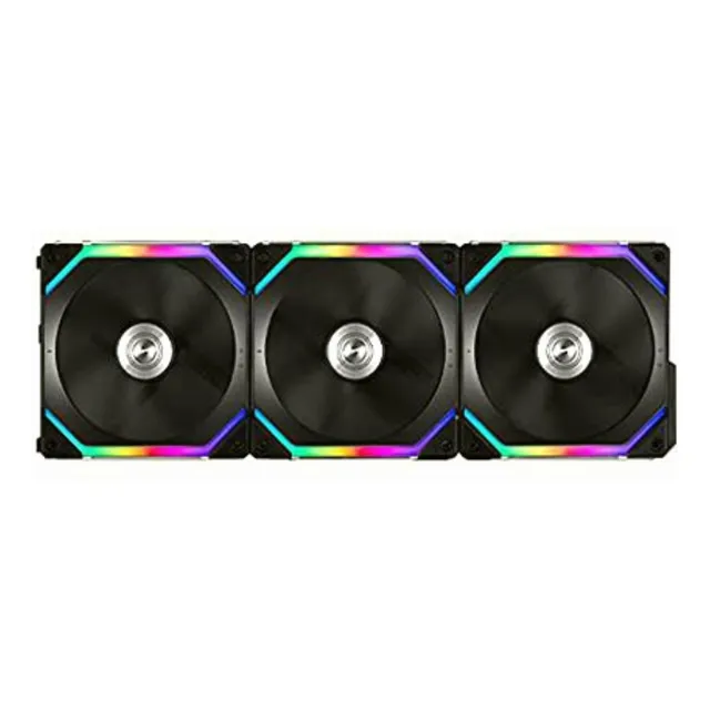 Lian Li Uni Fan Sl120 Paquete De 3 Unidades, Color Negro,