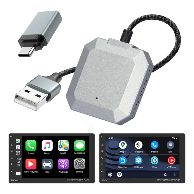 Adaptador Inalámbrico iPhone Plug &play Carplay Android Auto