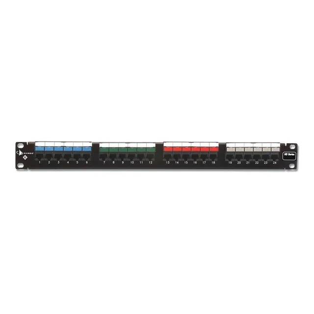 Panel De Parcheo Siemon Hd6-24 1u 24 Puertos Rj-45