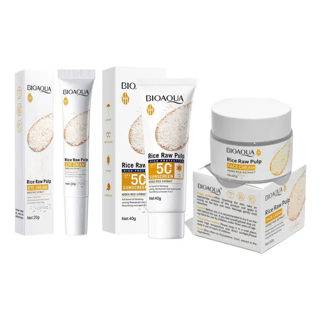Kit Facial Control Grasa Arroz Acido Hialuronico Bioaqua