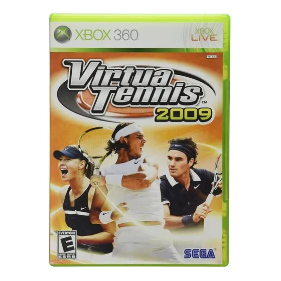Jogo Virtua Tennis 2009 Xbox 360 Midia Fisica