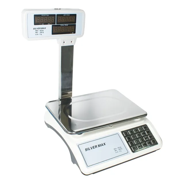 Balanza Electrónica 40kg De Pedestal O Brazo Bandeja Acero