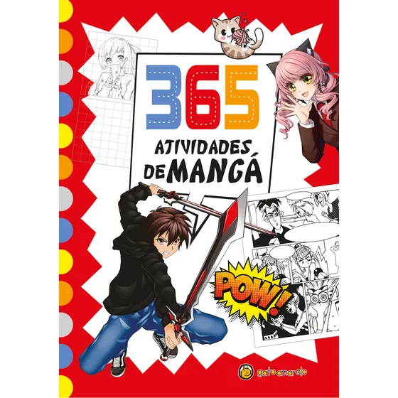365 Atividades De Mangá, De Equipe Gdb Editorial. Editorial Gato Amarelo, Capa Mole, Edição 1 Em Português, 2024