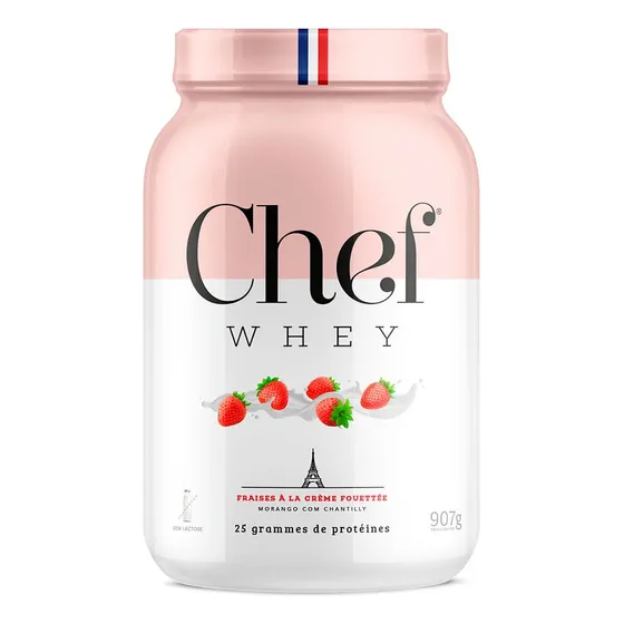 Zero Lactose Whey Isolado E Concentrado Pré Treino Proteína Sabor Morango
