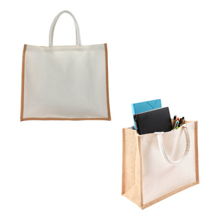 Bolsa De Yute Laminada Con Frente De Loneta Bolsa De Yute Laminada Con Frente De Loneta