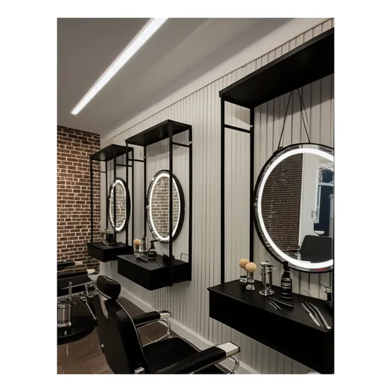 Bancada Estação De Corte Para Barbearia E Salão Cabeleireiro