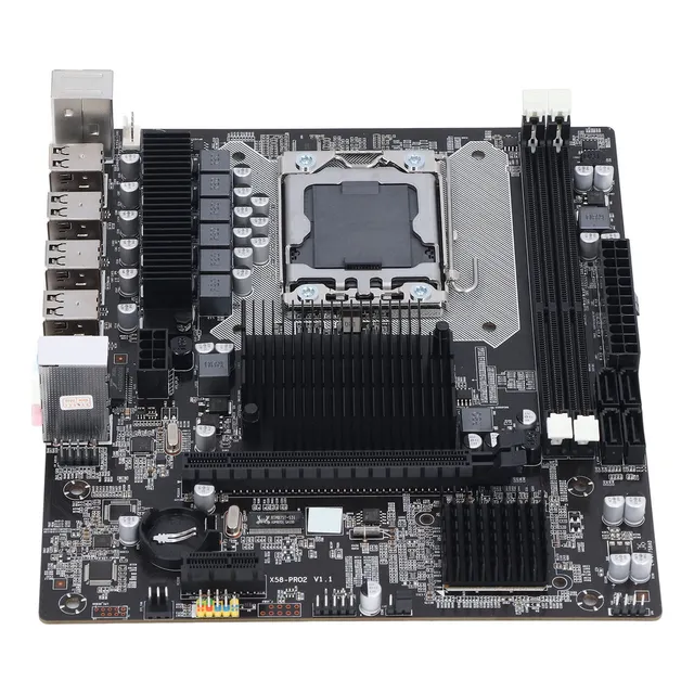 Placa Base X58, 2 Ddr3 Lga, 1366 Pines, Placa Base Para Jueg