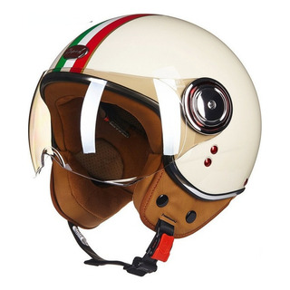 Casco 3/4cafe Racer, Clásico Retro,scooter,certificación Ece Casco 3/4cafe Racer, Clásico Retro,scooter,certificación Ece