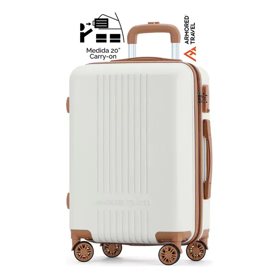 Maleta De Viaje Rígida Carry On De Mano Cabina Modelo Palace 20 Pulgadas 10 Kg Con Candado Alta Seguridad Tsa Lock Armored Travel