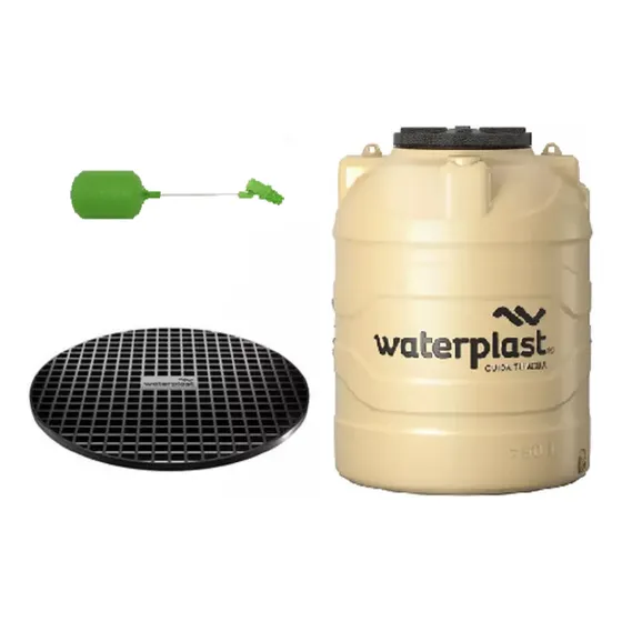 Tanque Dual Plus Tricapa Waterplast 500lts + Base + Flotante