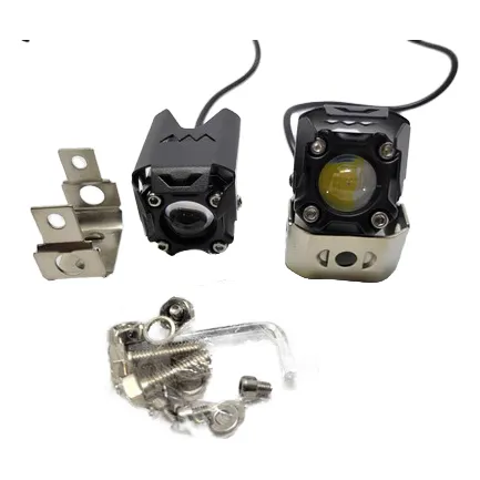 Faro Led Proyector Laser Lupa Dual Color 1.5 PuLG Carro Moto
