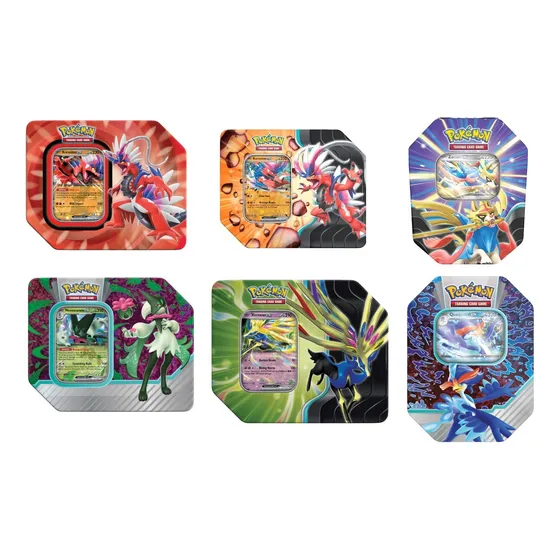 Pokemon Tin Caja Metalica + Lote Cartas + Carpeta + Set Vmax