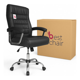 Cadeira Escritório Presidente Prime Line Pl-101 Big Com Mola Cor Preto Material Do Estofamento Couro Sintético Cadeira Escritório Presidente Prime Line Pl-101 Big Com Mola Cor Preto Material Do Estofamento Couro Sintético