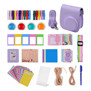 Kit De Cámara Instantnea 12 En 1 Para Fuji Color Violeta Kit De Cámara Instantnea 12 En 1 Para Fuji Color Violeta