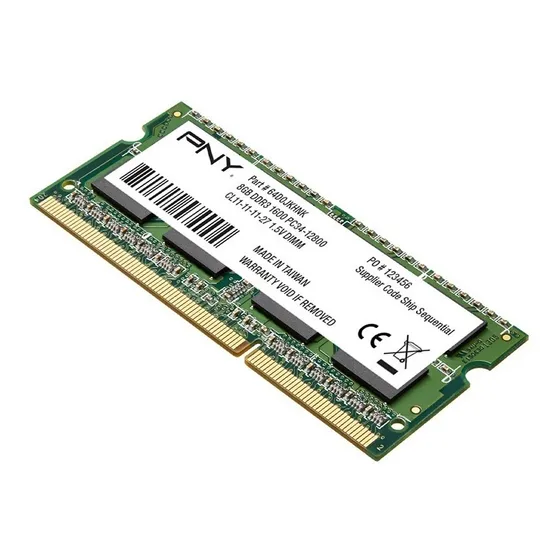 Memoria Pny 8gb Ddr3 1600 Mhz Notebook Low Voltage .