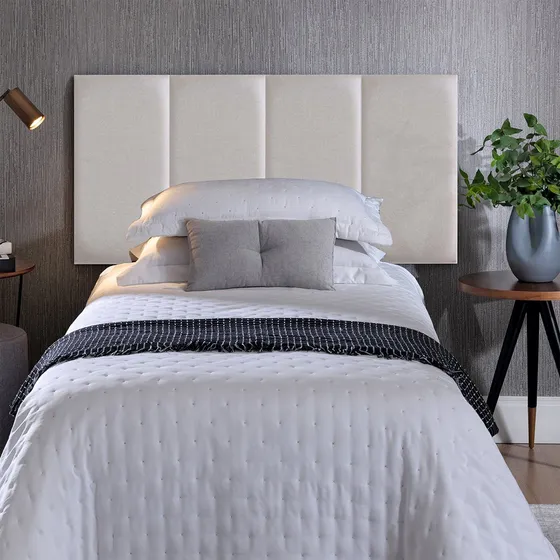 Cabeceira Modular De Boucle Solteiro Com 4 Módulos