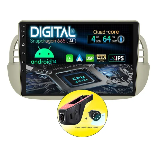 Radio Android Fiat 500