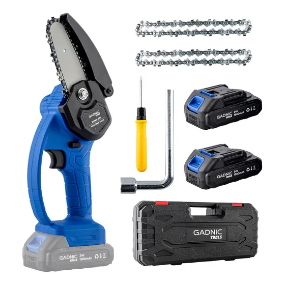 Mini Motosierra Gadnic MS2400 Recargable Inalámbrica Potencia 600 W