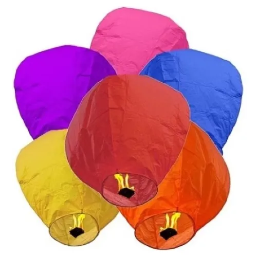 Globos Cantoya, Globos Del Deseo Sky Lantern X 12 Unjdades Color