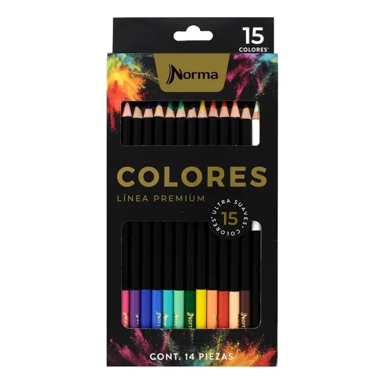 Colores Norma Premium 15 Unidades