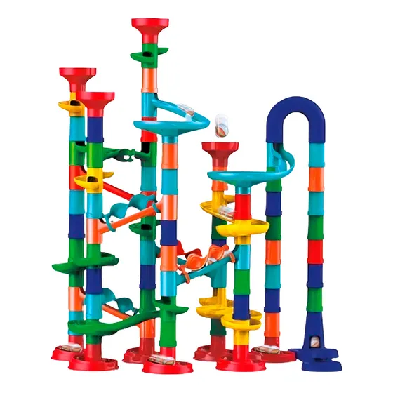 Laberinto Bolitas Ingenio 113pzs Rolling Marb Ditoys Niños Color Blanco
