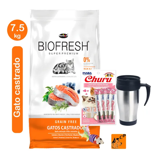 Alimento Biofresh Super Premium Gato Castrado Salmón 7.5 Kg