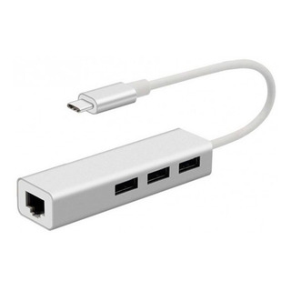 Adaptador Hub Usb-c Ethernet Red Lan Rj45 3 Usb A 3.0/2.0 Adaptador Hub Usb-c Ethernet Red Lan Rj45 3 Usb A 3.0/2.0