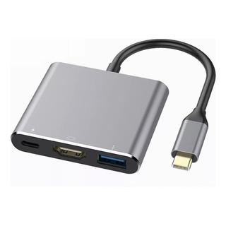 Adaptador Tipo C A Hdmi 4k Convertidor Hub Usb 3.0 3 En 1 Adaptador Tipo C A Hdmi 4k Convertidor Hub Usb 3.0 3 En 1