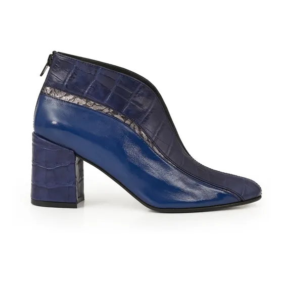 Botas Mujer Cuero Charol Briganti Botinetas Zapato Mcbo24967