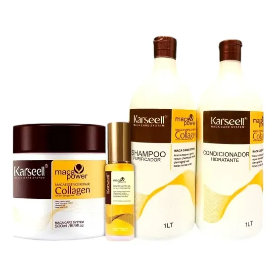 Pack Cuidado Karseell Shampoo+acondicionador+máscara+óleo