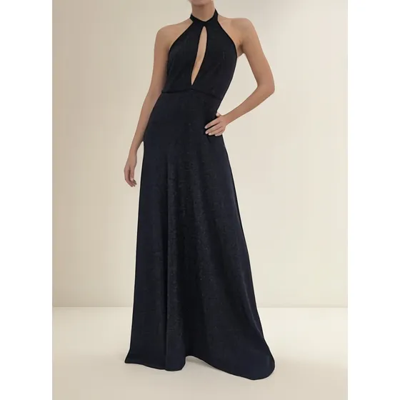 Vestido De Fiesta Largo De Lurex 