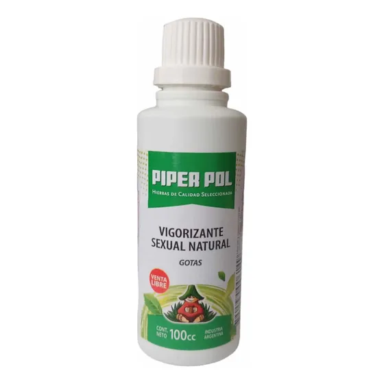 Vigorizante Sexual Natural C/maca  Gotas Piper Pol 100cc