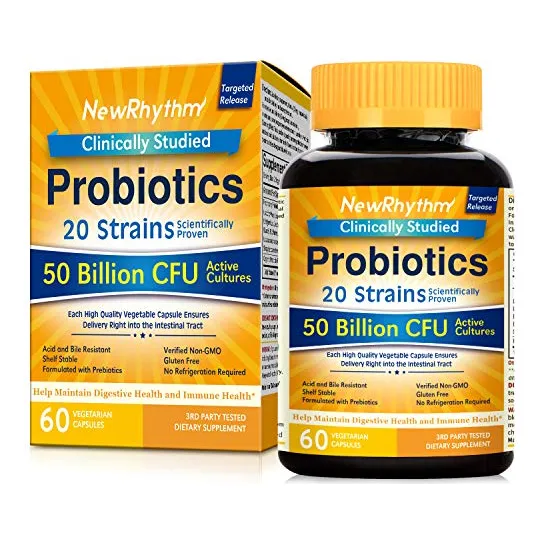 Probiotics Newrhythm 50 Mil Millones De Cfu, 20 Cepas, 60 Cá